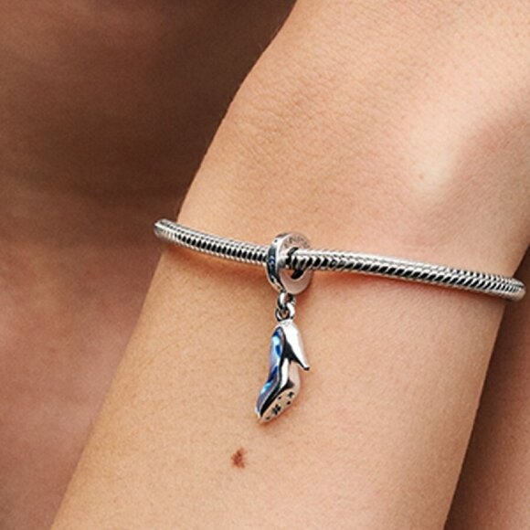 Pandora Disney Cinderella's Glass Slipper Dangle Charm - Picture 2 of 2